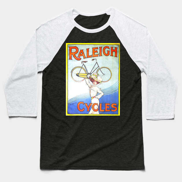 Raleigh Bicycle Advertisement Baseball T-Shirt by mike11209